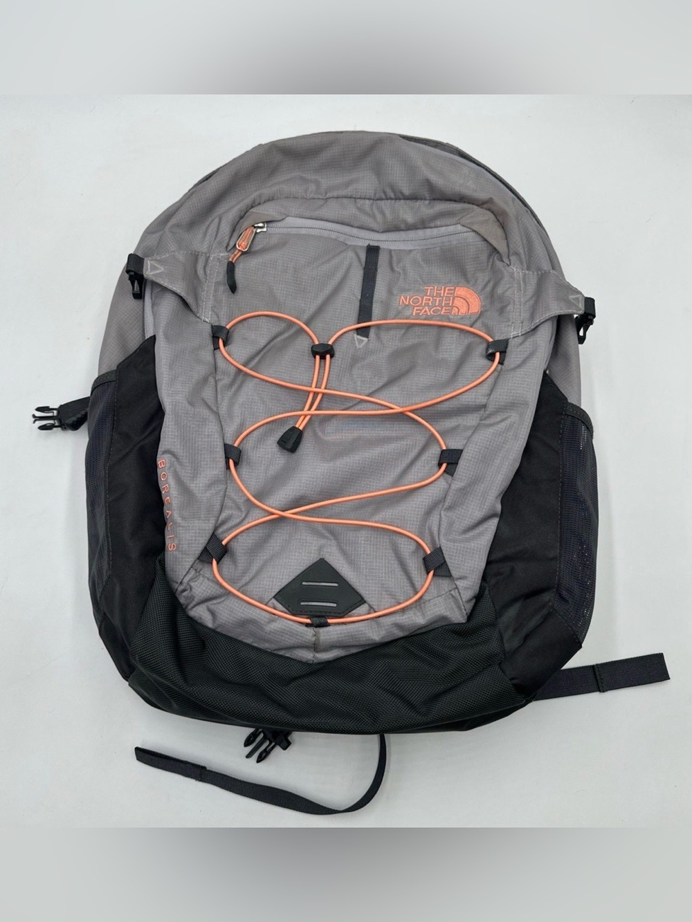 The North Face Women’s Borealis Backpack Gray Coral Laptop School Travel